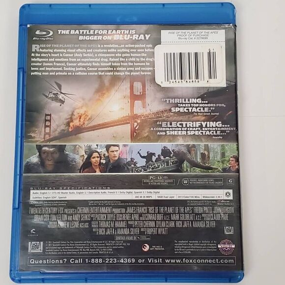 Rise of the Planet of the Apes [Blu-ray] - Picture 4 of 4